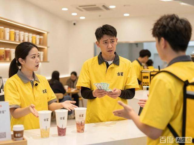 翻32杯古茗原地发愣品牌的举动暖透全网AG真人登录入口破防了！莆田外卖小哥打(图2)